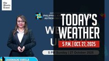 Today's Weather, 5 P.M. | Oct. 27, 2025