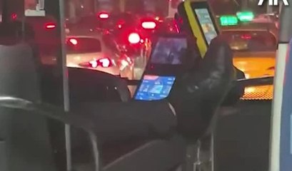 İETT otobüsündeki görüntüler tepki çekmişti! Şoförün görevine son verildi