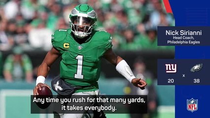 Eagles proud of 'huge' 38-point offensive display in Giants win