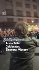 Javier Milei Celebrates Electoral Victory