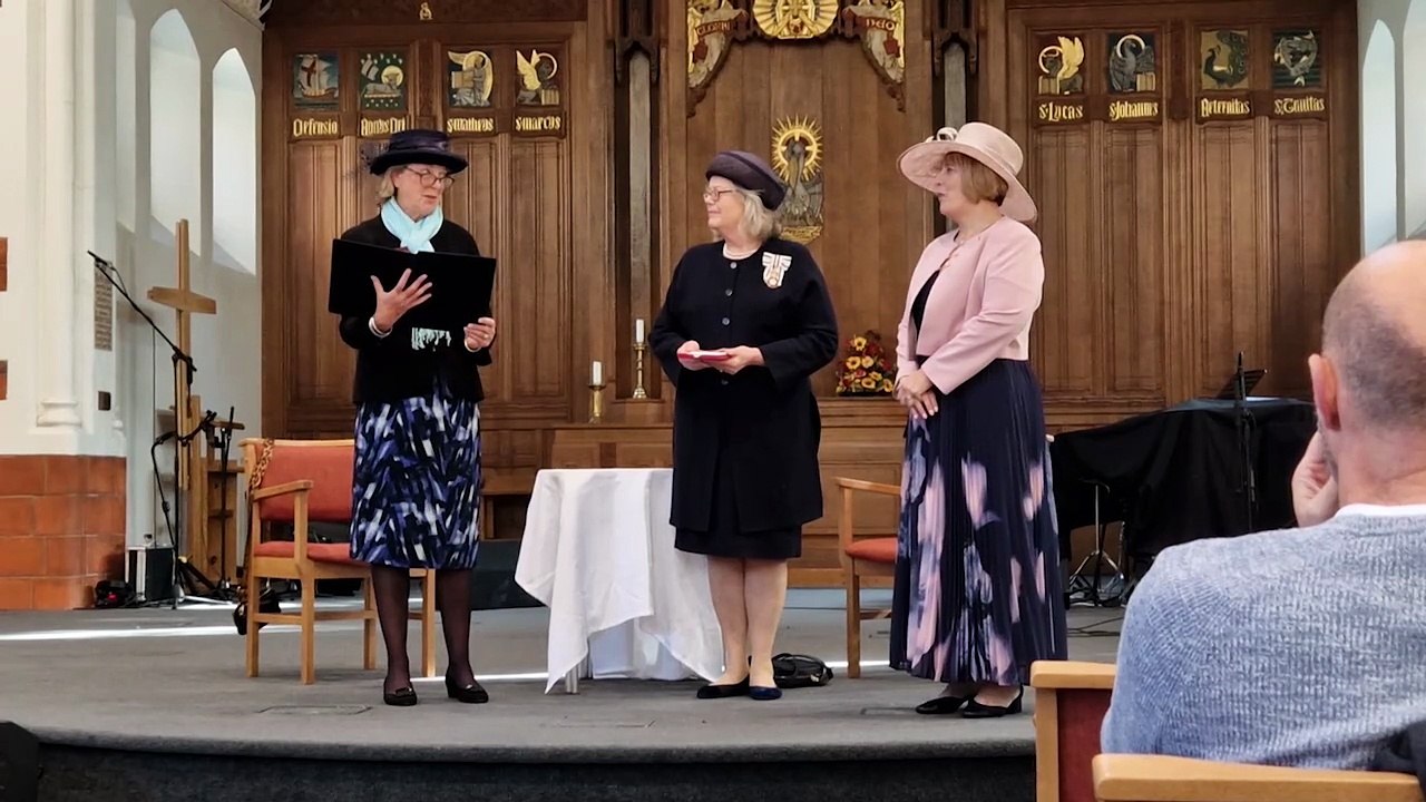 Sarah John receives her BEM