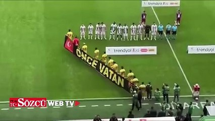 Amedspor- İstanbulspor maçında 'Önce Vatan' pankartı ıslıklandı!