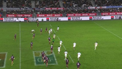 TOP 14 - Essai de Xan MOUSQUES (UBB) - Union Bordeaux-Bègles - Aviron Bayonnais