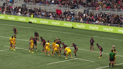 TOP 14 - Essai de Quentin LESPIAUCQ (SR) - LOU Rugby - Stade Rochelais