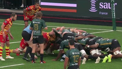 TOP 14 - Essai de Noa KANIKA (USM) - US Montauban - USA Perpignan