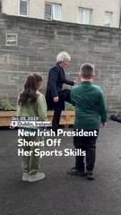 New Irish President Shows Off Her Sports Skills