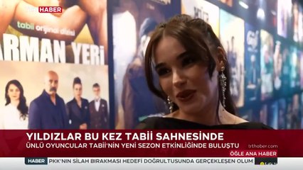 Ünlü oyuncular tabii'nin yeni sezon etkinliğinde buluştu