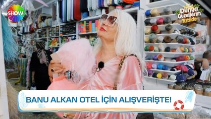 Banu Alkan temizlik malzemesi yerine otriş almaya karar verirse! -Dünya Güzellerim Tatilde 1. Bölüm