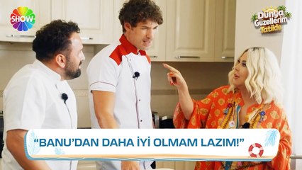 Safiye Soyman, şeflerden İngilizce öğreniyor! -Dünya Güzellerim Tatilde 1. Bölüm