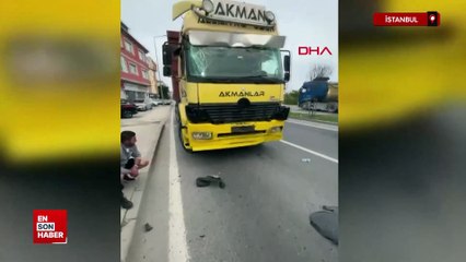 İstanbul'da kamyon İETT otobüsüne çarptı