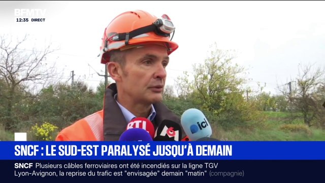 Perturbations dans le Sud-Est: Près de 16 câbles sont endommagés , indique le directeur des Opérations Sud-Est SNCF Réseau