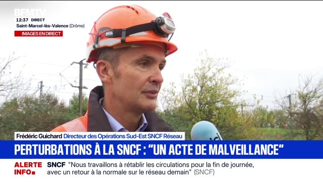 Perturbations dans le Sud-Est: L'objectif est une reprise progressive de circulation mardi matin , assure le directeur des Opérations Sud-Est SNCF Réseau