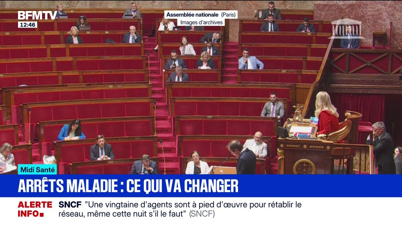 Arrêts maladie: quelles sont les nouvelles règles en discussion à l'Assemblée?