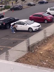 “Por infiel”: mujer desató su furia contra el coche de su expareja en Ecuador (Video)