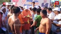 भिवानी के तोशाम में सांसद खेल महोत्सव शुरू, कुश्ती-वॉलीबॉल-रस्साकशी समेत कई खेलों में शामिल हो रहे खिलाड़ी
