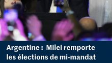 Argentine : Javier Milei célèbre sa victoire aux élections de mi-mandat