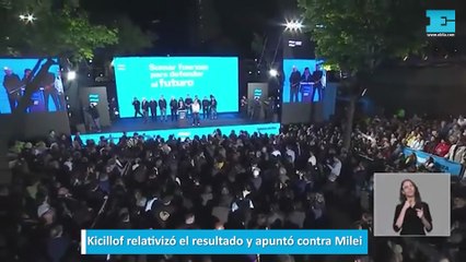 Kicillof relativizó el resultado y apuntó contra Milei