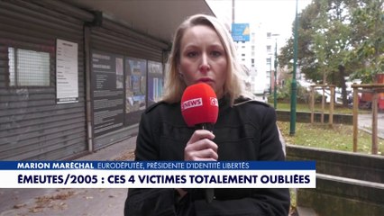 Marion Maréchal rend hommage aux quatre victimes oubliées lors des émeutes de 2005