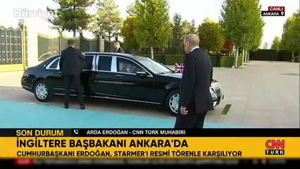 İngiltere Başbakanı Starmer Ankara'da... Cumhurbaşkanı Erdoğan resmi törenle karşıladı