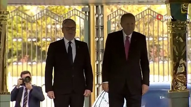 Cumhurbaşkanı Erdoğan İngiltere Başbakanı Starmer’i resmi törenle karşıladı