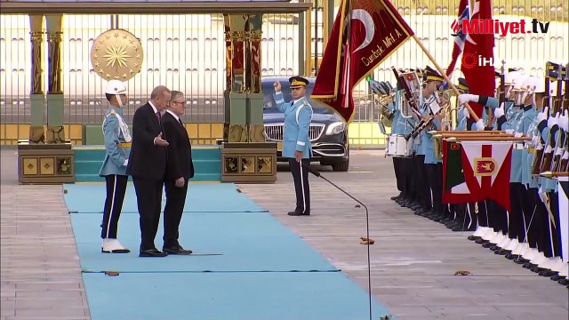 Cumhurbaşkanı Erdoğan, İngiltere Başbakanı Starmer'ı resmi törenle karşıladı