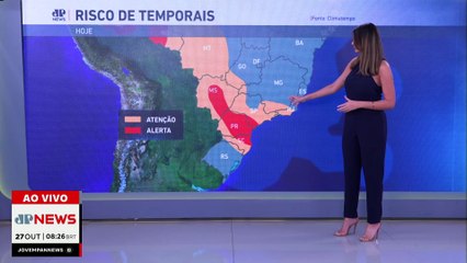 Previsão do tempo: Sul tem previsão de chuvas e queda de temperatura