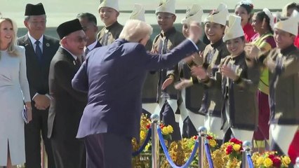 Trump Greets Malaysian Officials, Dances