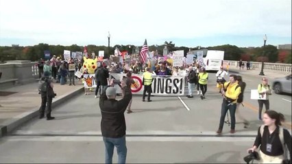 Protesters Take Part in A "No Kings" in Washington, D.C.