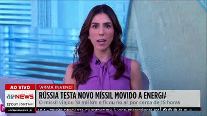 Rússia testa míssil nuclear capaz de perfurar qualquer escudo de defesa