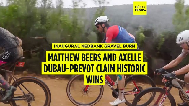 Matthew Beers and Axelle Dubau-Prevot claim historic wins at inaugural Nedbank gravel burn