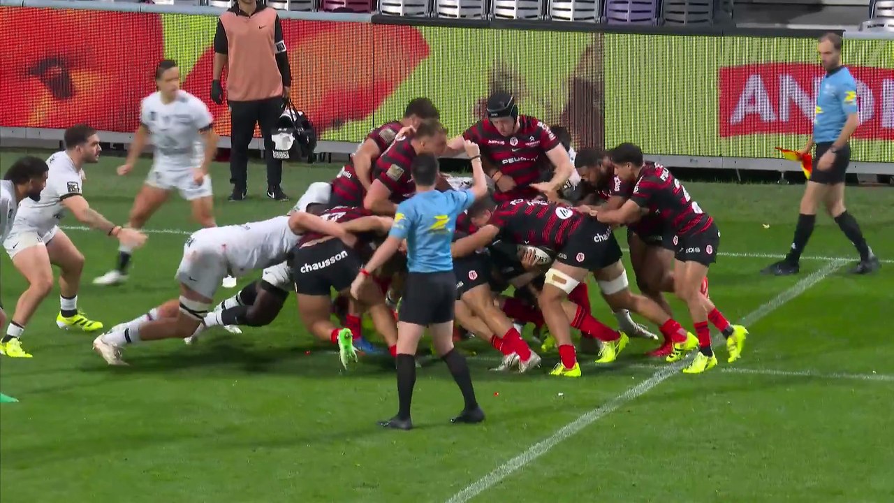 TOP 14 - Essai de Juan Cruz MALLIA 3 (ST) - Stade Toulousain - RC Toulon