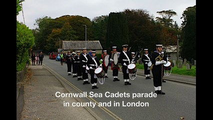 Cornwall Sea Cadets parade in county and in London