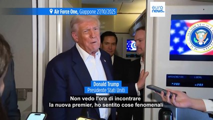 Giappone, il presidente Usa Trump è a Tokyo: previsto incontro con la nuova premier Takaichi