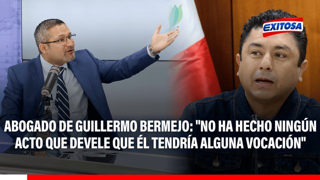 Abogado de Guillermo Bermejo: No ha hecho ningún acto que devele que él tendría alguna vocación a favor de Sendero Luminoso