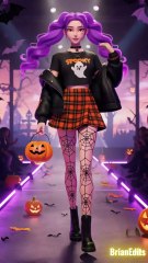 Huntrix Models Celebrate Halloween with KPop Demon Hunters 🎃