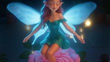 Fairy flies with Fireflies #fairy #fairies