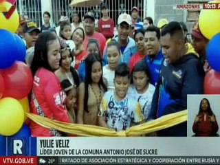 Amazonas | Poder popular ejecuta trabajos de rehabilitación en la Cancha Múltiple "Publio Bernal"