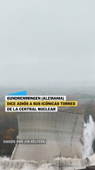 Derriban dos torres de una central nuclear de más de 174 metros de altura en Alemania