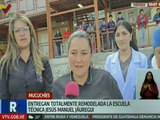 Merideños beneficiados con remodelación de la Escuela Técnica Jesús Manuel Jáuregui