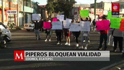 Dueños de purificadoras bloquean vías en Edomex por falta de agua y cierre de pozos