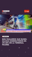 MÁS PASAJEROS QUE BUSES: SALIDAS DISMINUYERON EN UN 20% EN LA TERMINAL PACEÑA