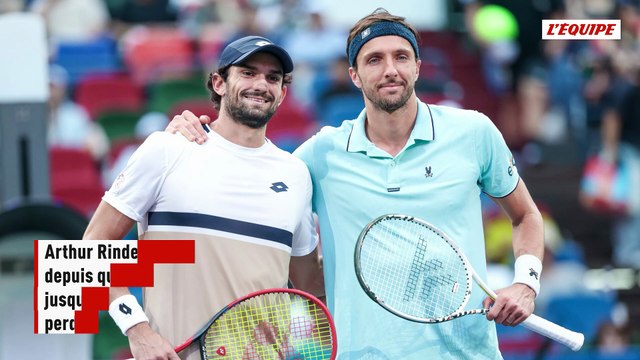 Vainqueur de Fabian Marozsan, Arthur Rinderknech attend son cousin Valentin Vacherot au 2e tour du Rolex Paris Masters - Tennis - Rolex Paris Masters