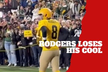 Aaron Rodgers snaps at camera crew during pregame moment