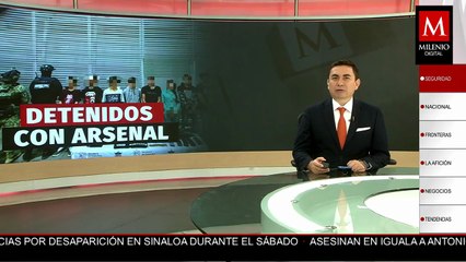 Tras enfrentamiento armado detienen a 8 personas y decomisan arsenal en Michoacán