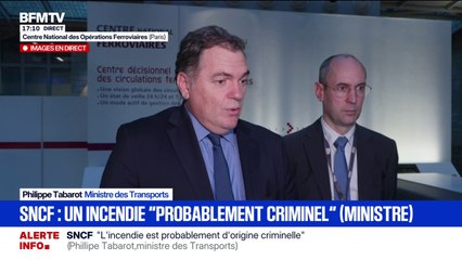 Acte de vandalisme sur le réseau SNCF: "Tous les voyageurs impactés seront remboursés", déclare Philippe Tabarot, ministre des Transports