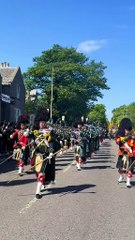 Armed Forces Day in Aberdeen.Watch the amazing parade by local pipe bands march through the city 💙