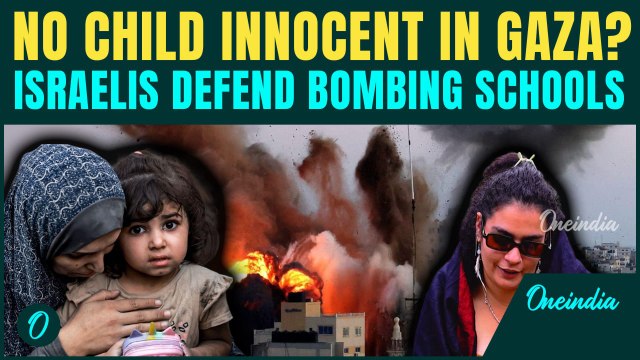 'Gaza Kids Are Terrorists?': Israeli Girl DEFENDS Bombing Of Gaza Schools | OneIndia Exclusive