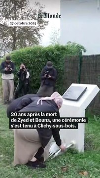 20 ans après la mort de Zyed et Bouna, une cérémonie d'hommage à Clichy-sous-Bois