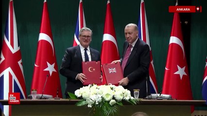 Cumhurbaşkanı Erdoğan ile İngiltere Başbakanı Starmer Eurofighter anlaşmasını imzaladı