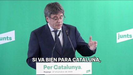 Puigdemont: "Nuestro proyecto político no tiene por vocación la estabilidad española. Junts ha decidido romper su apoyo al PSOE y ejercer la oposición".